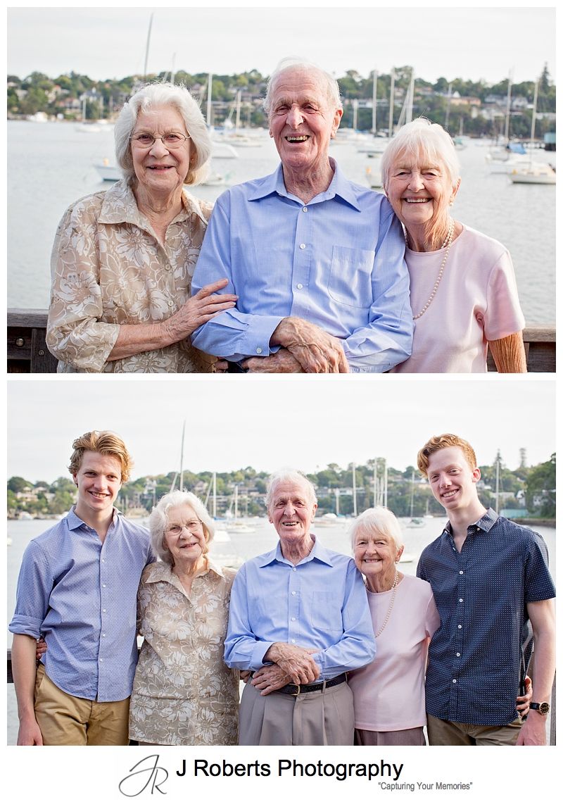 Sydney Family Portrait Photography Tambourine Bay Riverview Fun Extended Family 
